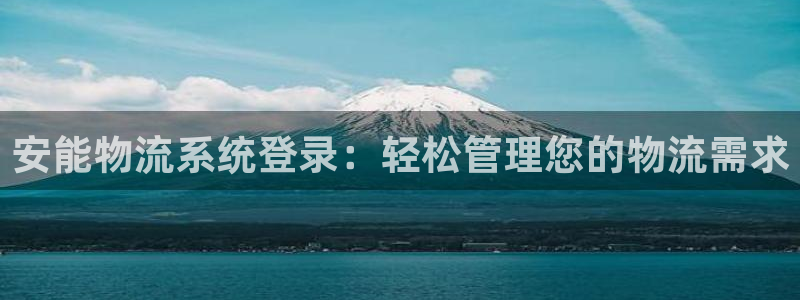 28圈提现不到账：安能物流系统登录：