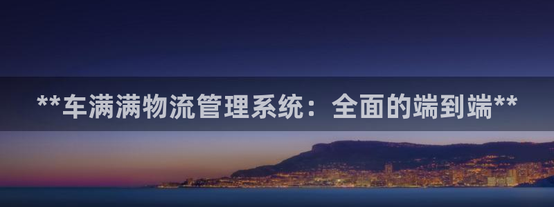 28圈加拿大最新版：**车满满物流管