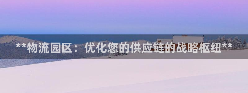 28圈官方官网：**物流园区：优化您