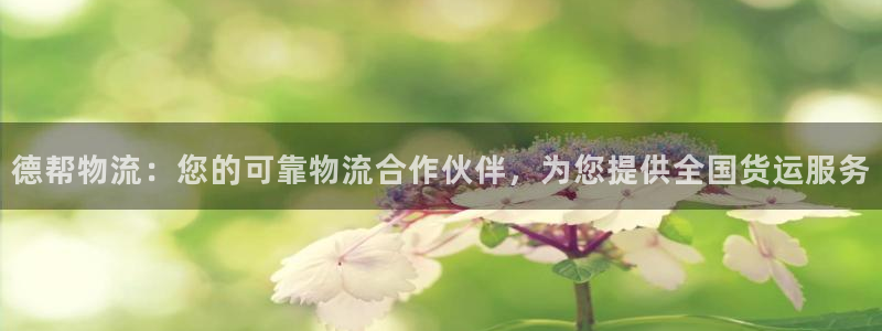 28圈软件有什么用：德帮物流：您的可