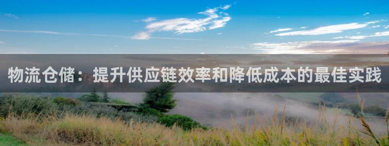 28圈官网下载链接是什么：物流仓储：