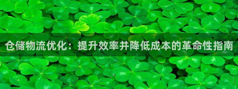 28圈平台注册：仓储物流优化：提升效