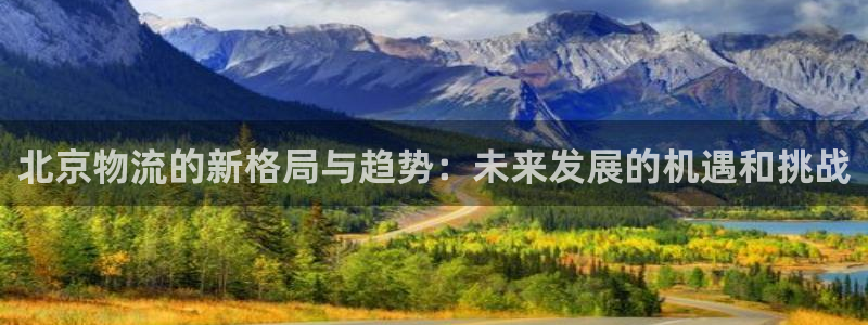 28圈分分压单双技巧：北京物流的新格局与趋势：未来发展的机遇