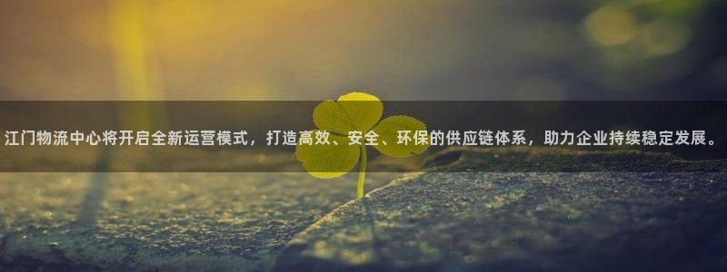 自行车28圈是什么意思：江门物流中心将开启全新运营模式，打造